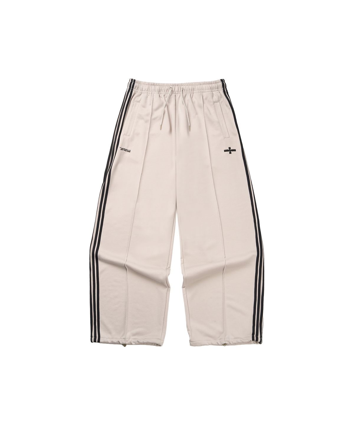 마사트(MASAT) 4-Stripes Track Pants _ Smoke Beige