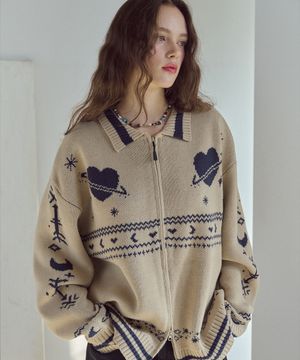 [2-WAY] 스텔라 집업 가디건 크림