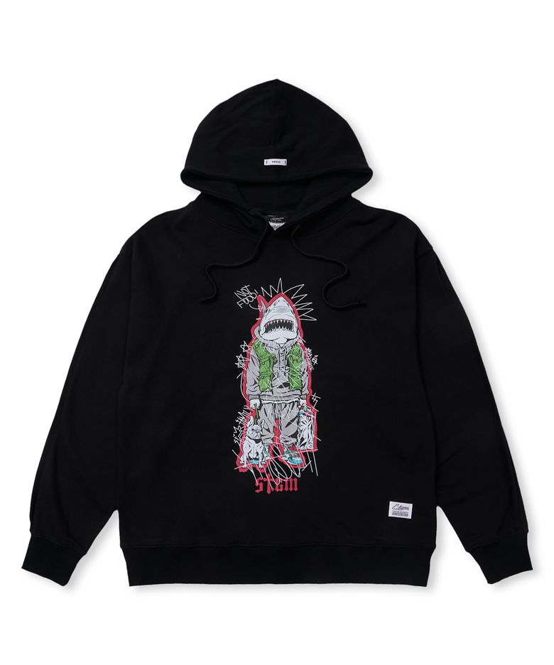 DV SHARK HOODIE BLACK