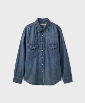 WESTERN DENIM SHIRT [MID BLUE]
