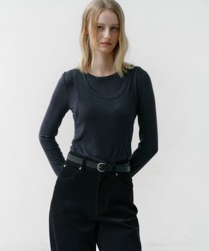 에센셜 레이어드 트윈 세트 네이비