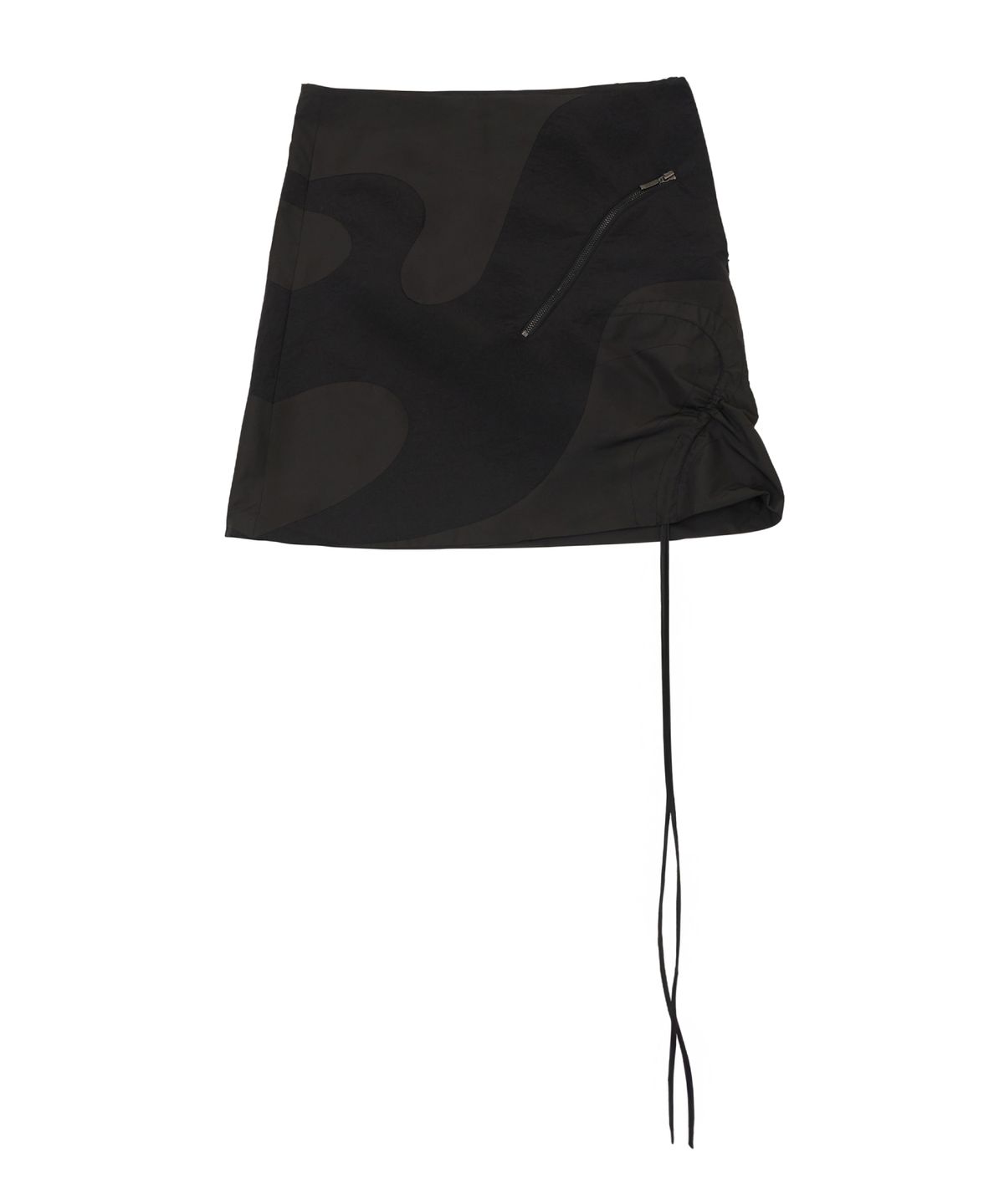 뮬립(MYULIP) SHIRRING STRAP SKIRT/BLACK