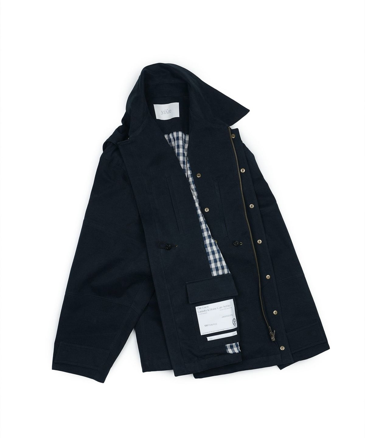 이예(YIYAE) Checked Work Jacket _ Navy