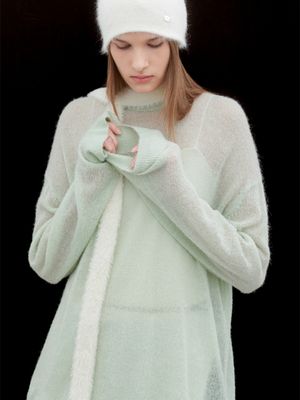 HAIRY LOOSE FIT SHEER KNIT (T-7137)