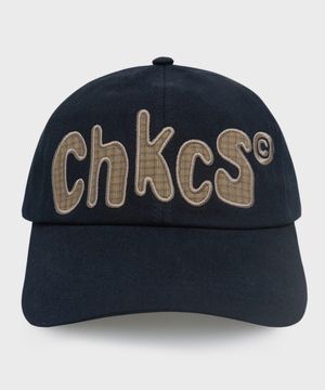 바울리스 체크 패치 캡 네이비