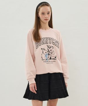 버니캣 그래픽 스웻 티셔츠 OW5WEA460