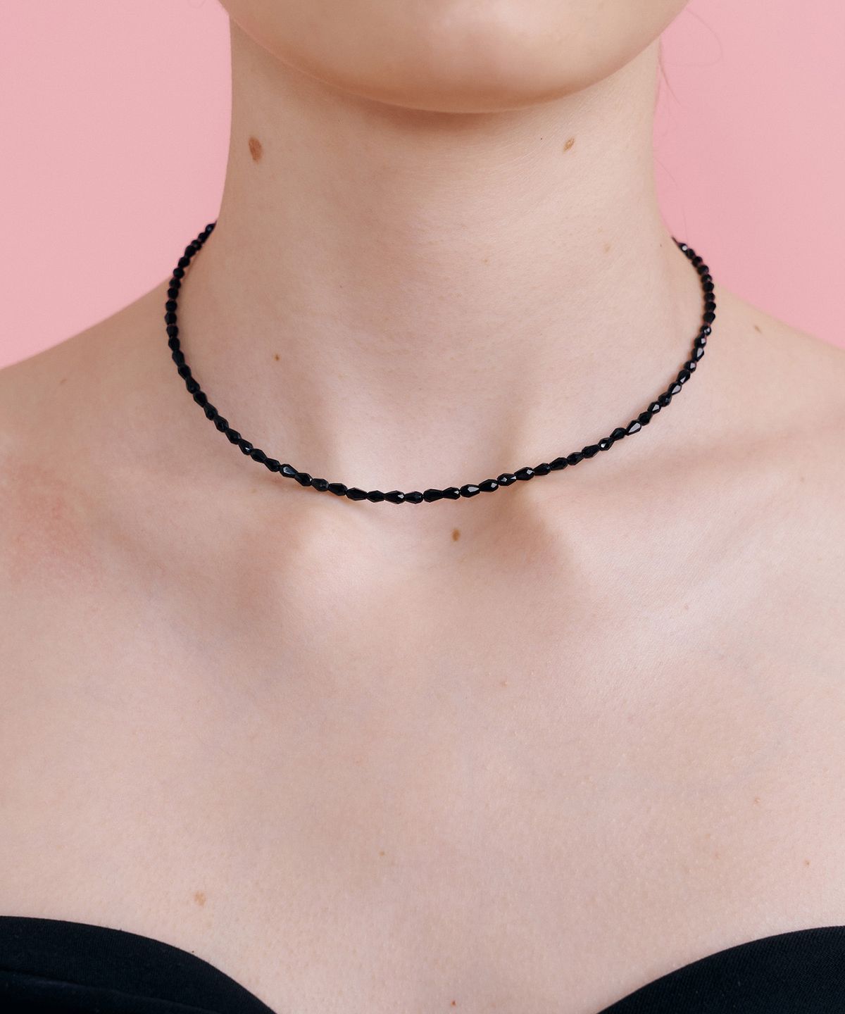 마티아스(MATIAS) Black egg Necklace