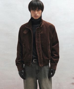 코듀로이 블루종 자켓 (브라운)