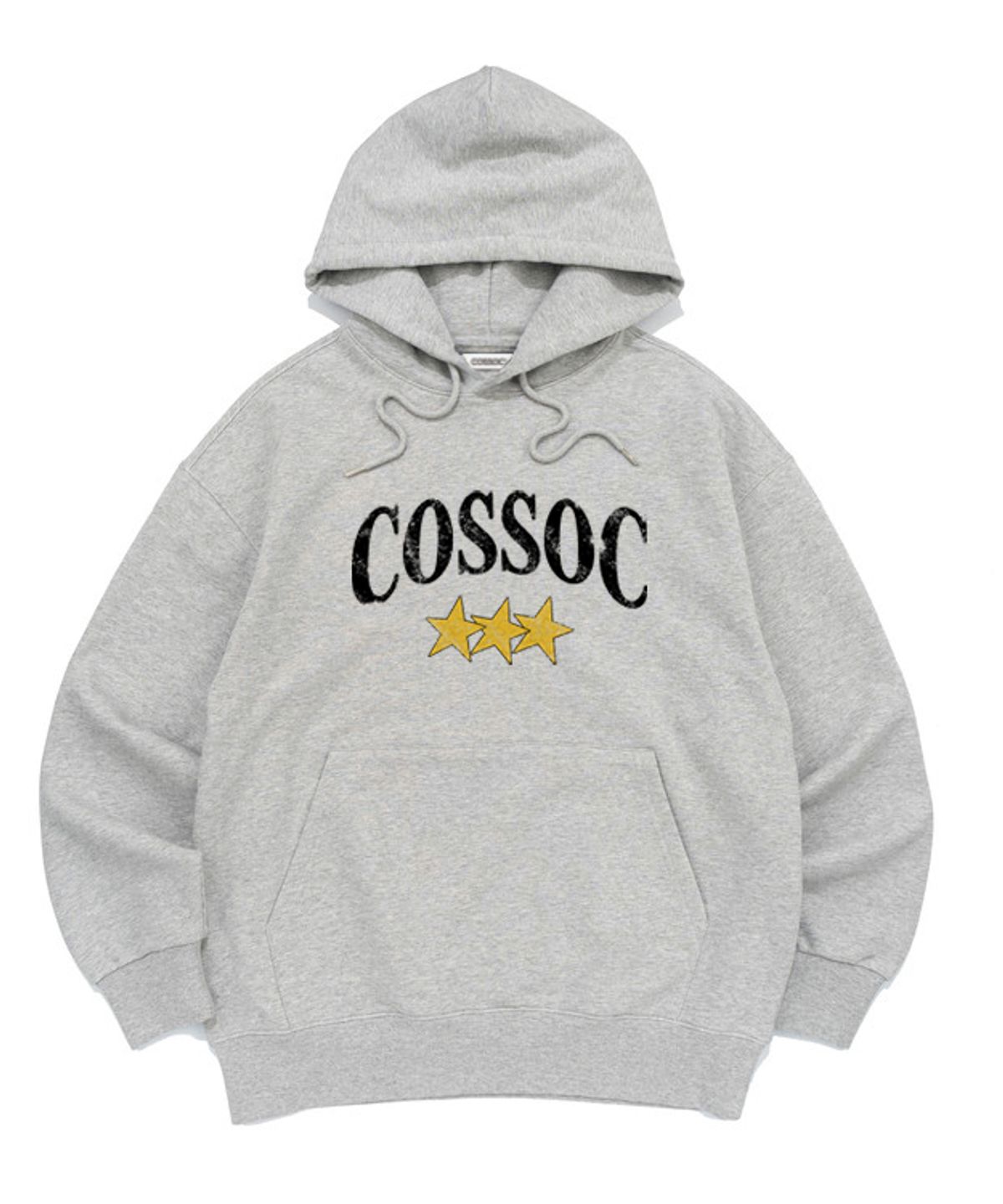 코소(COSO) 스타 크랙 후드 티셔츠(GERY)
