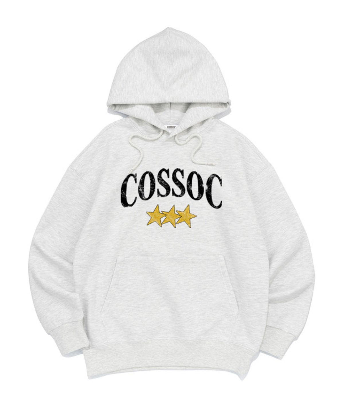 코소(COSO) 스타 크랙 후드 티셔츠(LIGHT GERY)