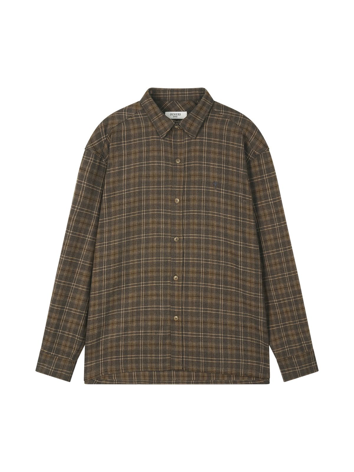 오커스(OCHERS) 체크셔츠 No.0001 Teddy Brown