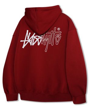 OG 에센셜 후드티 와인 YHT-401