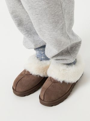 신세틱 스웨이드 웜 슬립온 HPCV8FFV03