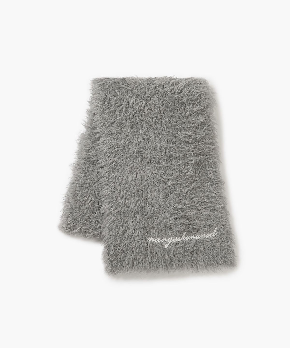 마지셔우드(MARGESHERWOOD) HAIRY WOOL MUFFLER_melange grey