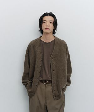Moss Stitch V-Neck Cardigan (Arcon)