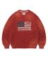 EASY & FREE FLAG SWEAT SHIRTS-BURGUNDY
