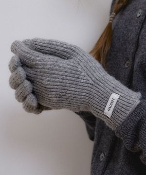 warm rib gloves (G016_grey)