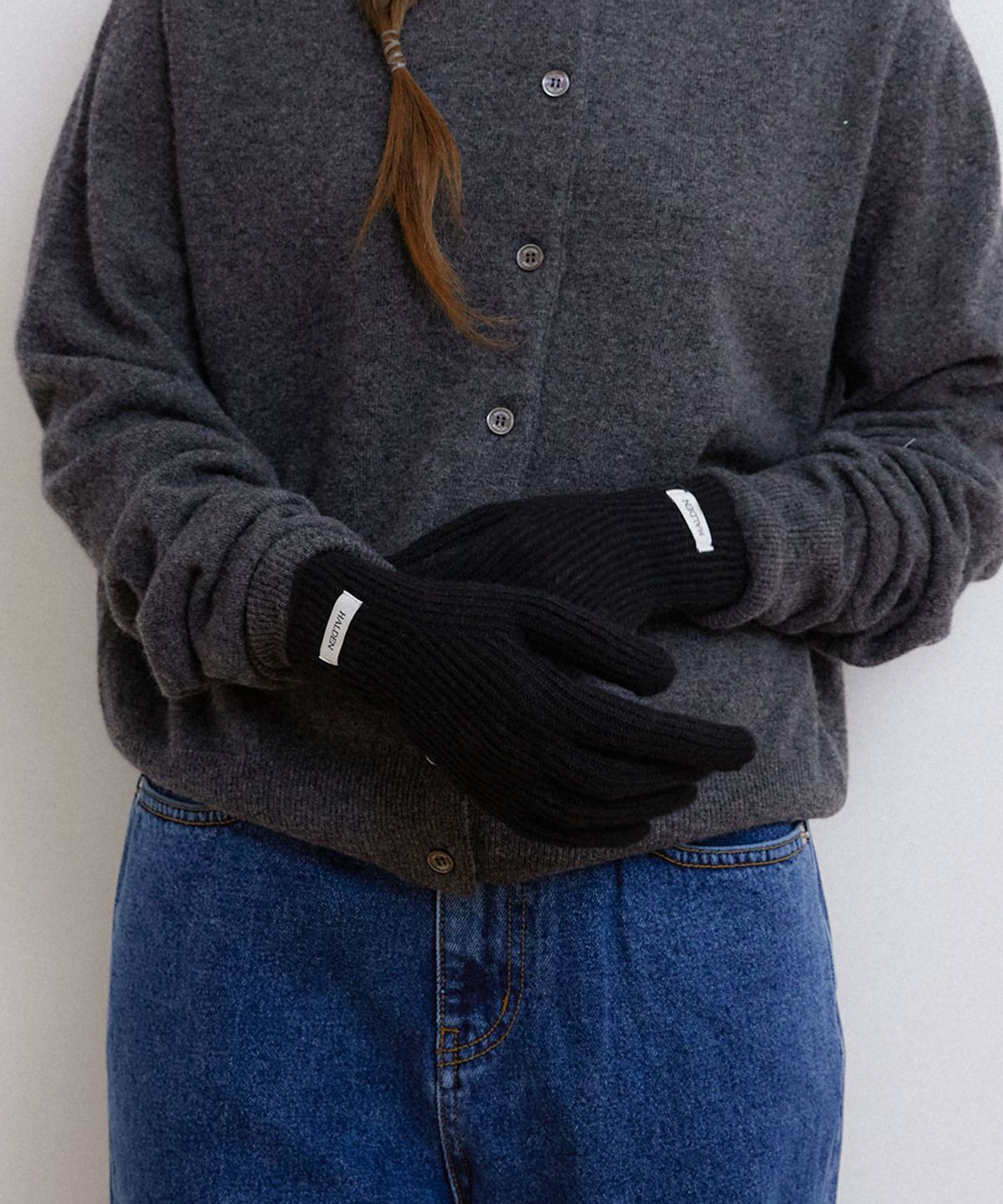 할렌(HALDEN) warm rib gloves (G016_black)