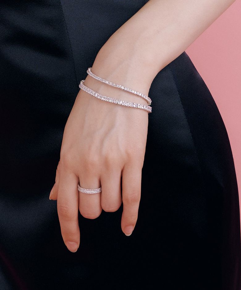 Square tennis Bracelet