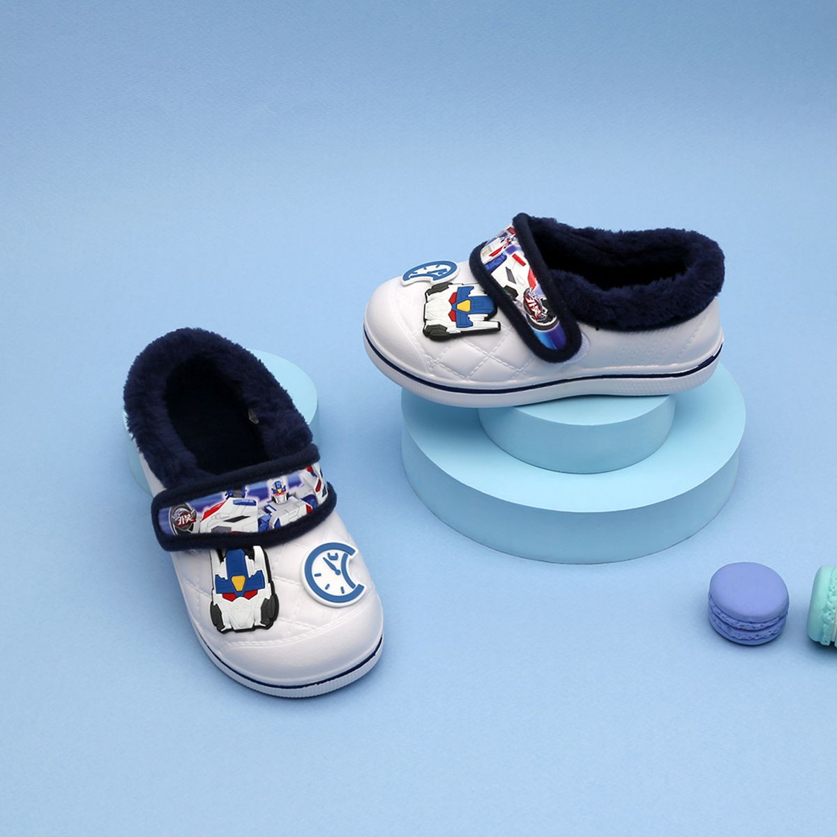 산리오 키즈(SANRIO) 헬로카봇 수리 방한실내화