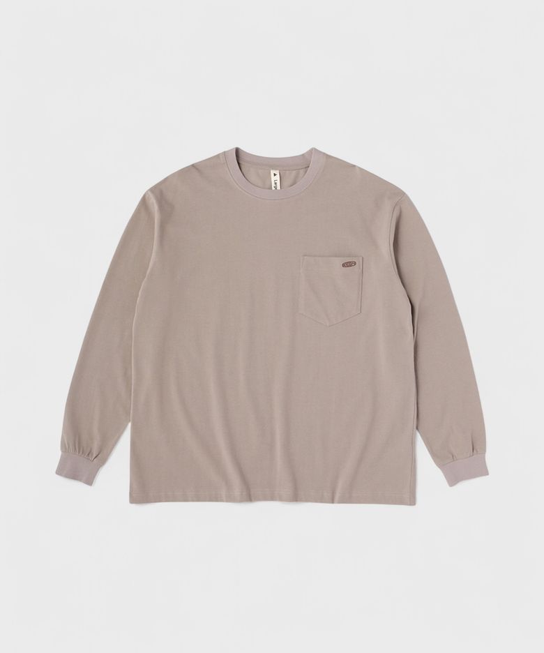 OC/RP 포켓 빅 LS 티셔츠 후드 BROWN
