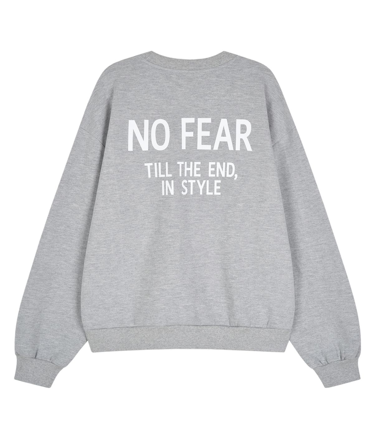 더트웰브라운드(THE 12TH ROUND) THE 12TH ROUND NO FEAR SWEATSHIRT GRAY