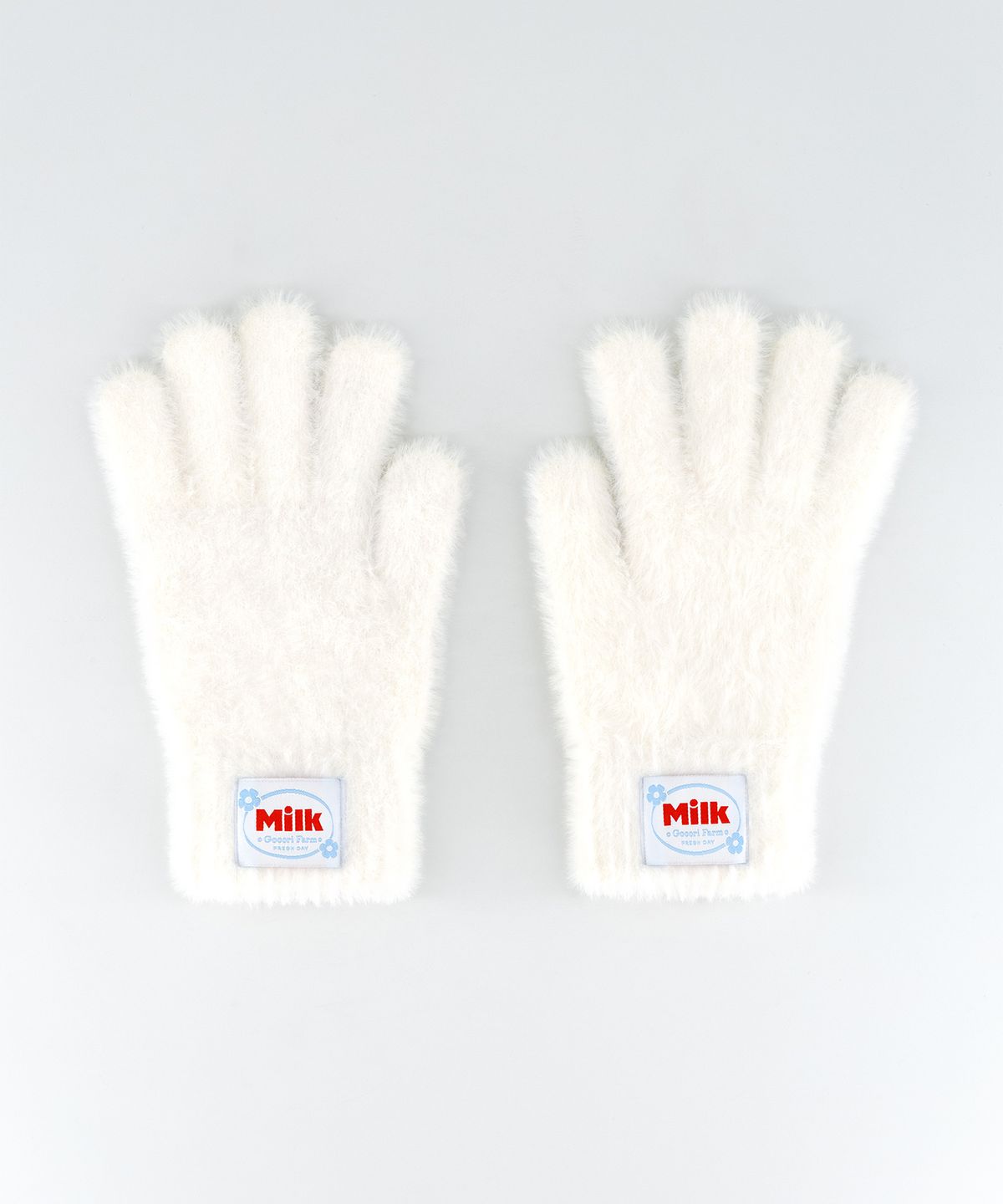 고코리(GOCORI) Fuzzy Milk Gloves 핑거홀 장갑