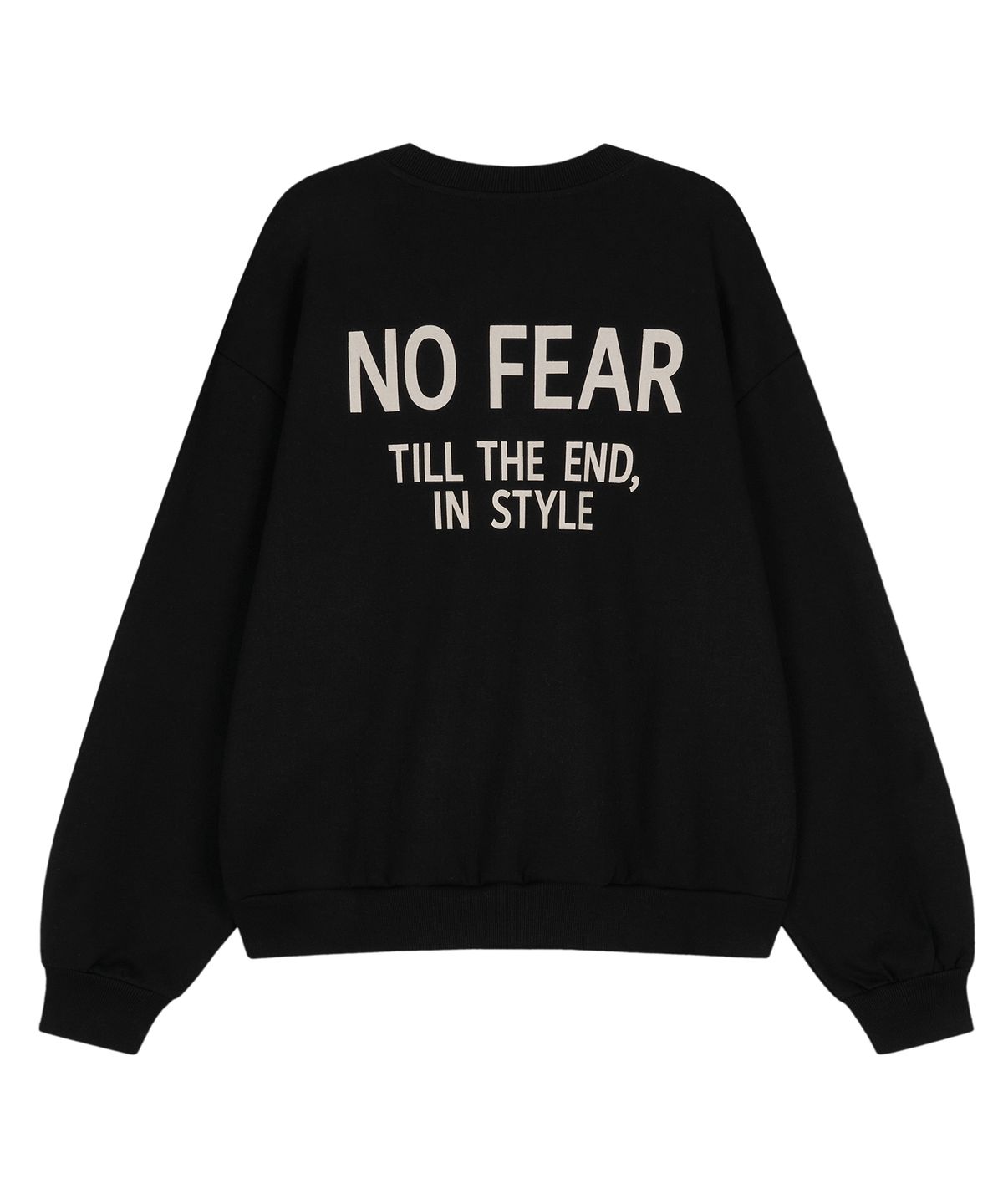 더트웰브라운드(THE 12TH ROUND) THE 12TH ROUND NO FEAR SWEATSHIRT BLACK