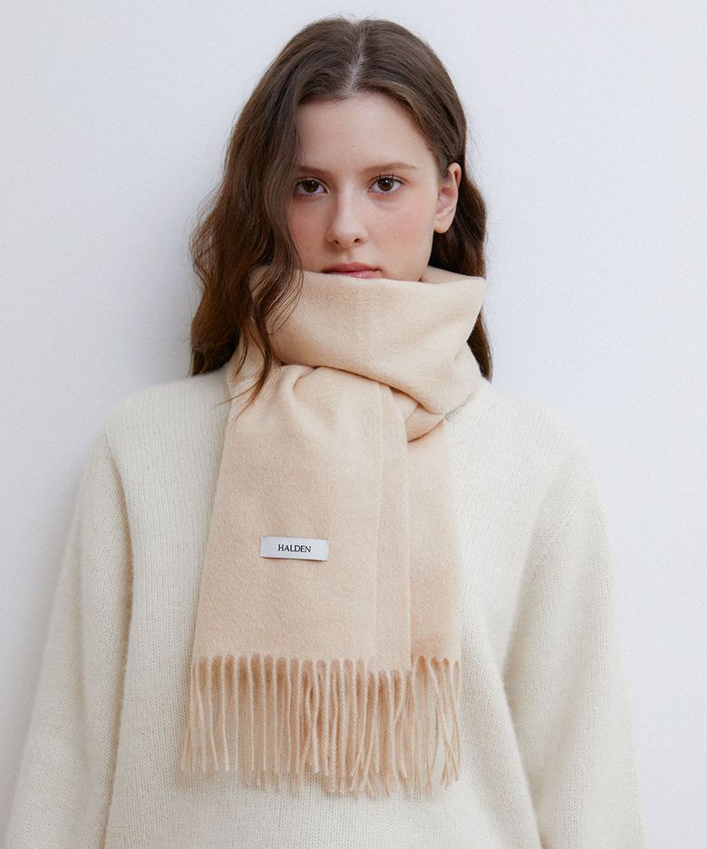 essential cashmere 100 muffler (M044_light beige)