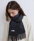 essential cashmere 100 muffler (M044_charcoal)