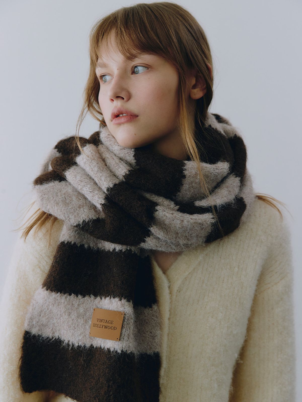 빈티지헐리우드(VINTAGE HOLLYWOOD) Cozy Stripe Muffler_VH259OAC005M