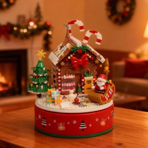 산타하우스 오르골 나노 블록