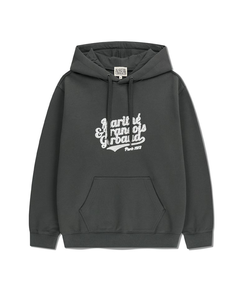 VINTAGE LOGO HOODIE (BRUSHED) charcoal