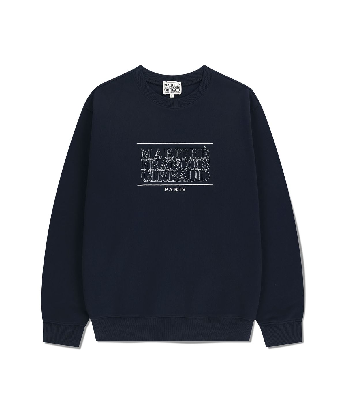 마리떼 프랑소와 저버(MARITHÉ + FRANҪOIS GIRBAUD) STITCH CLASSIC LOGO SWEATSHIRT navy