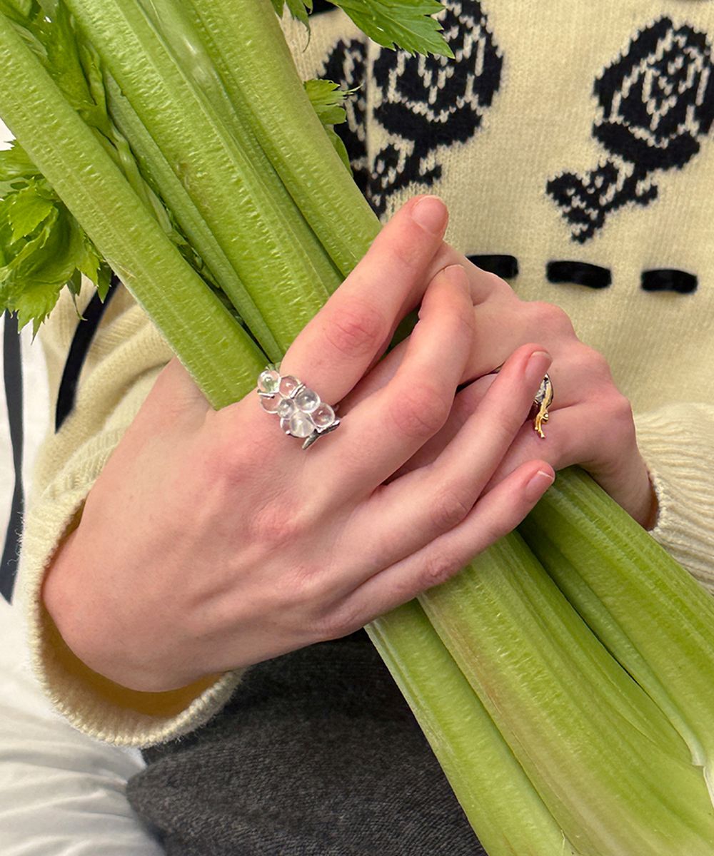 MUSINSA公式 | SINOON Clear Grape Ring (Silver)