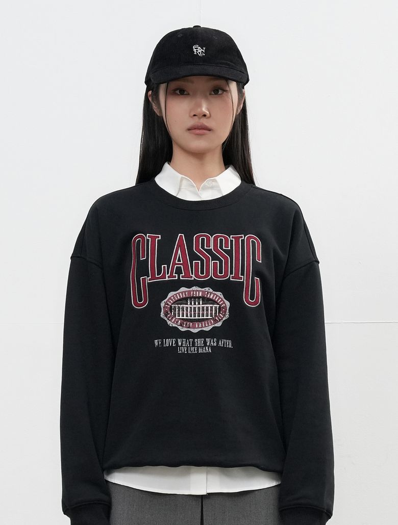 UNISEX 코듀로이 GNRL 로고 볼캡 [BLACK] / SBE3U91005
