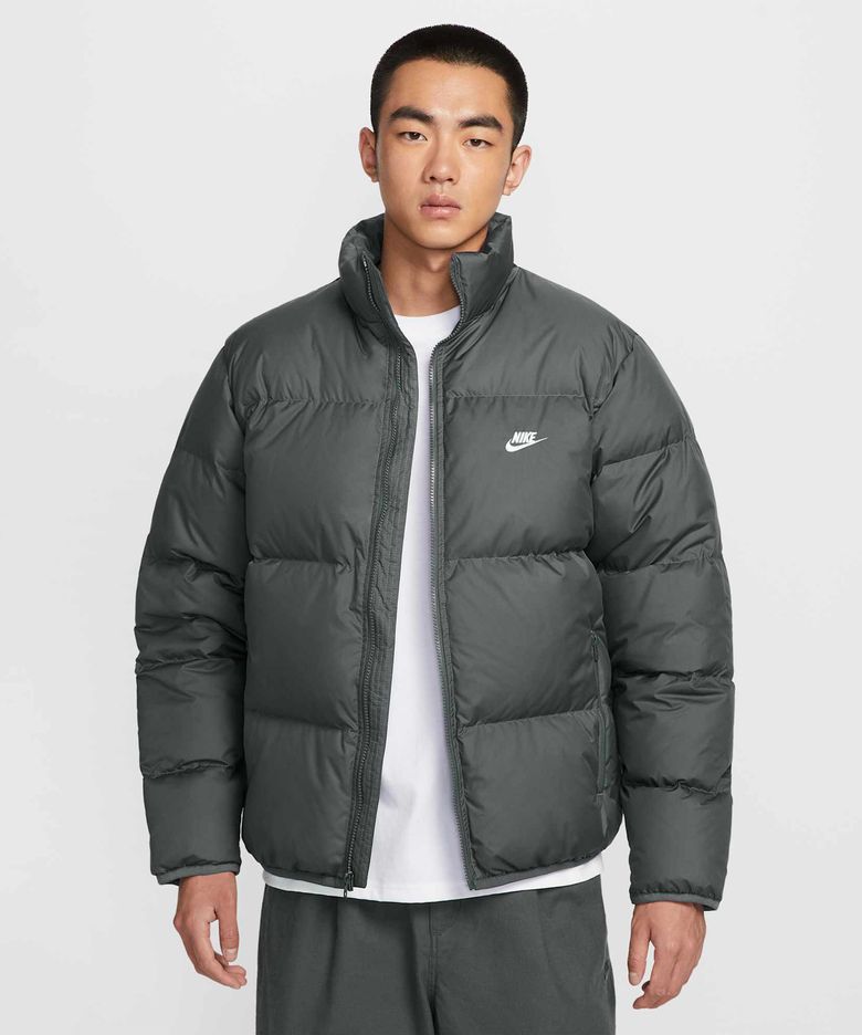 스포츠웨어 클럽 써마 핏 패딩 재킷 M - 아이언 그레이:화이트 / IB2976-068
