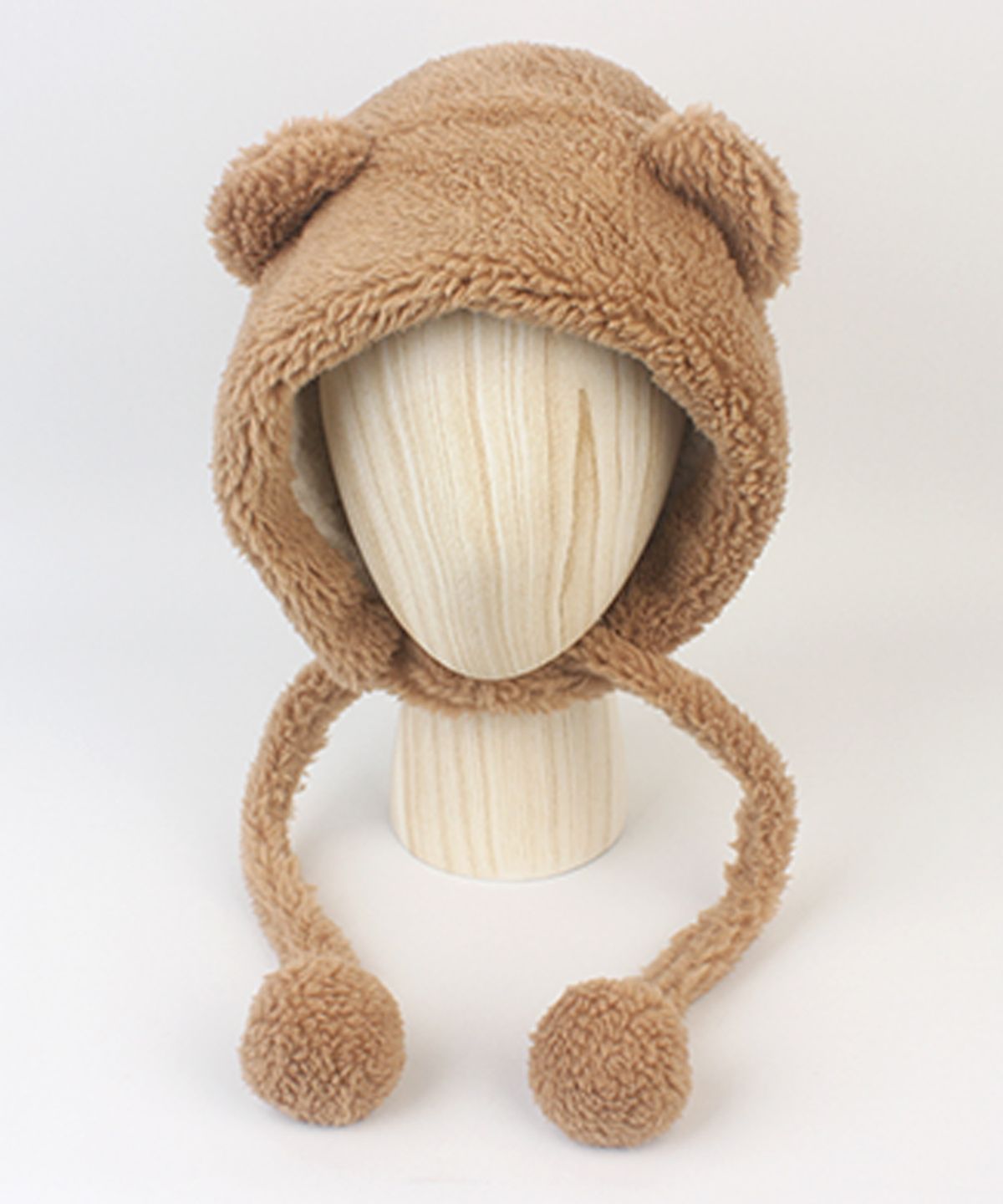 유니버셜 케미스트리(UNIVERSAL CHEMISTRY) Bear Bold Fleece Brown Bonnet Hat 곰돌이모자