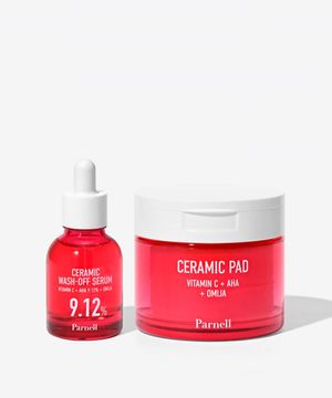 아하 오미자 도자기 세럼+패드