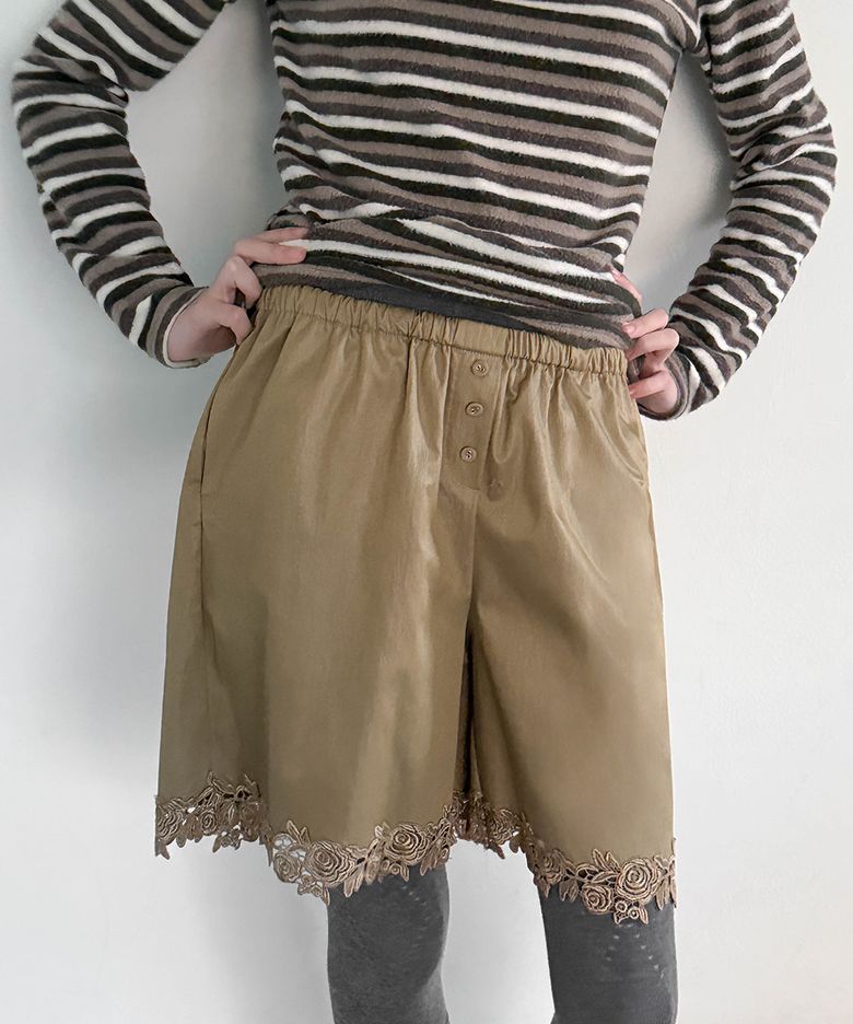 SN Flower Half Pants (Sand)