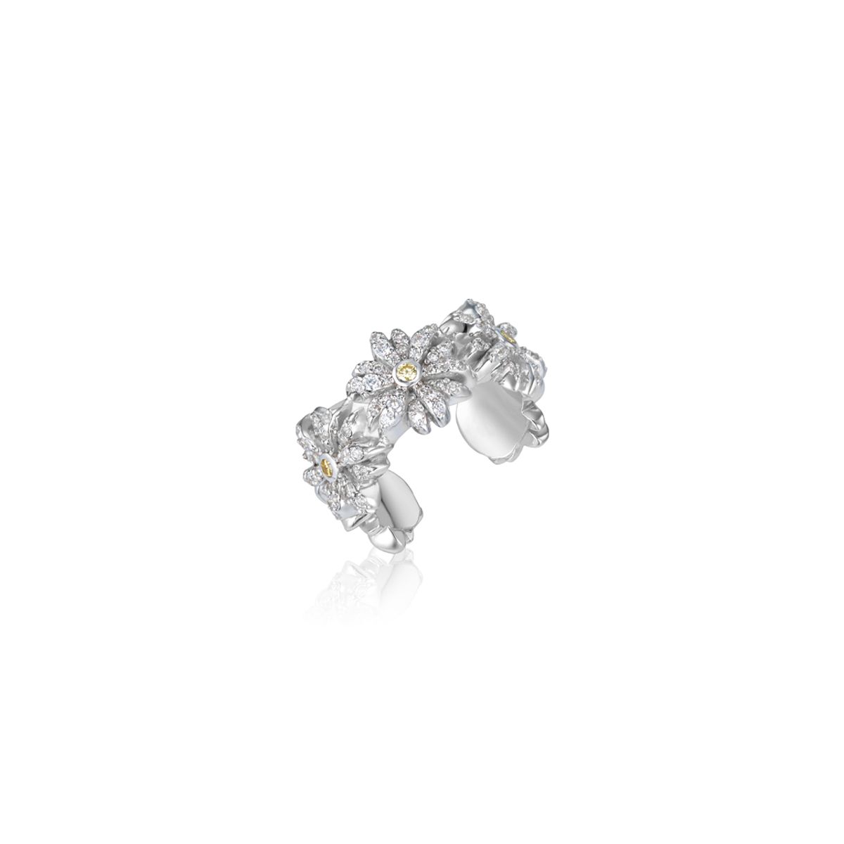 스쿠도(SCUDO) Cuore White Stone ring