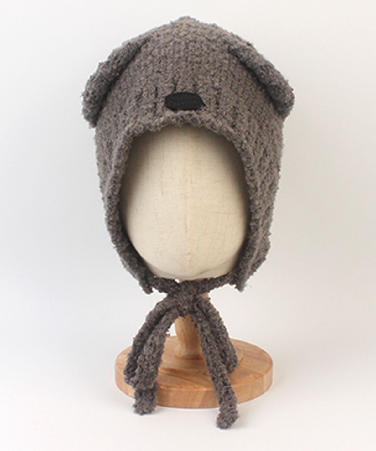 유니버셜 케미스트리(UNIVERSAL CHEMISTRY) Bear Knit Gray Bonnet Hat 곰돌이모자