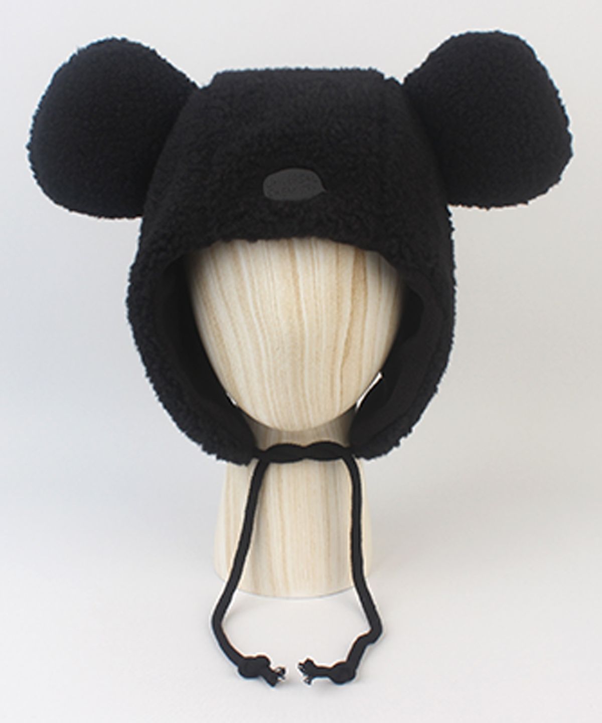 유니버셜 케미스트리(UNIVERSAL CHEMISTRY) Big Ear Bear Fleece Black Bonnet Hat 곰돌이모자
