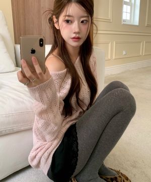 블레이크 울 니트 원피스 ( 핑크 )