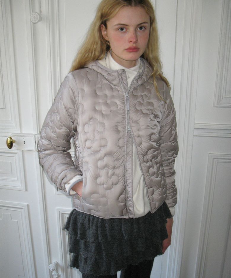 Light Down Hoodie Jacket (Grey)