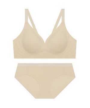 볼륨핏 후크형 심리스 노와이어 브라팬티세트