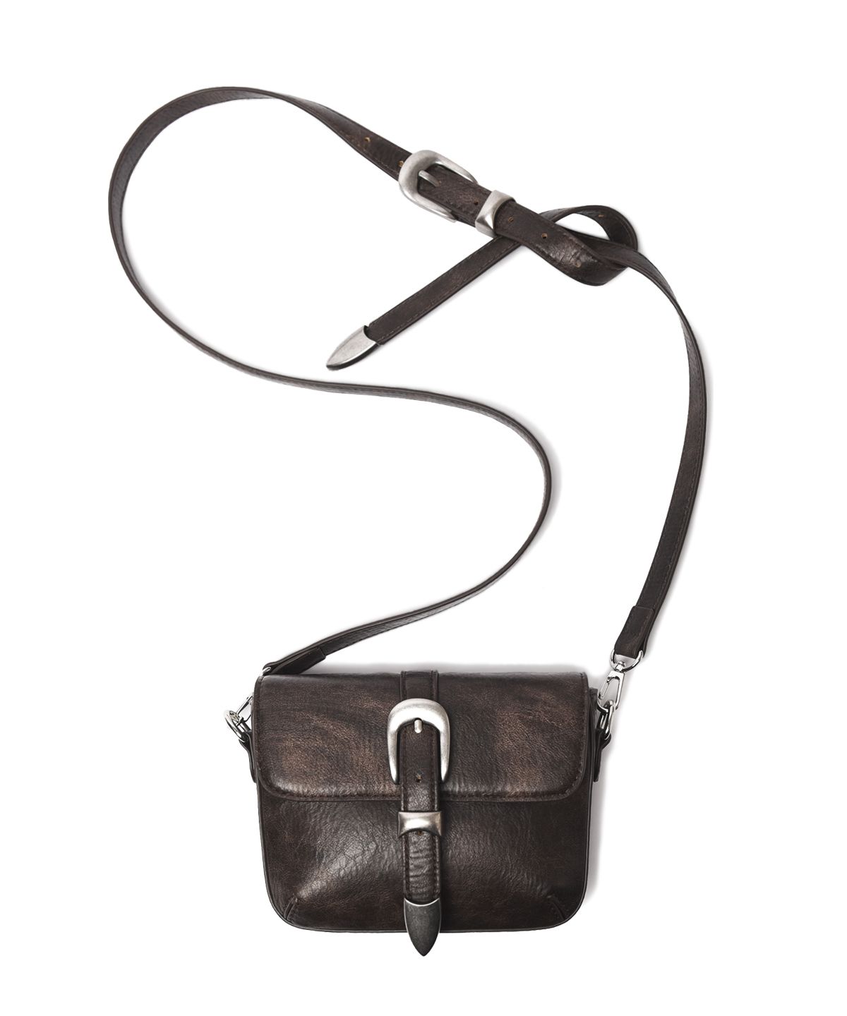 논오버스틱(NONOVERSTIC) Western Belt Bag VTG Chocolate