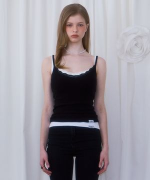 Lace Slim Sleeveless [Black]