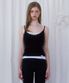 Lace Slim Sleeveless [Black]