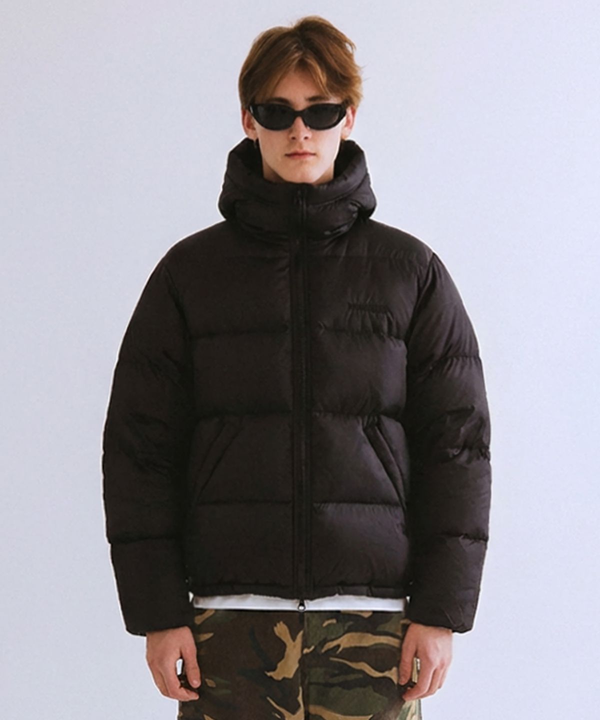 큐티에잇 가먼츠(QT8 GARMENTS) RG Duck Down Heavyweight Hoodie Jacket (Black)